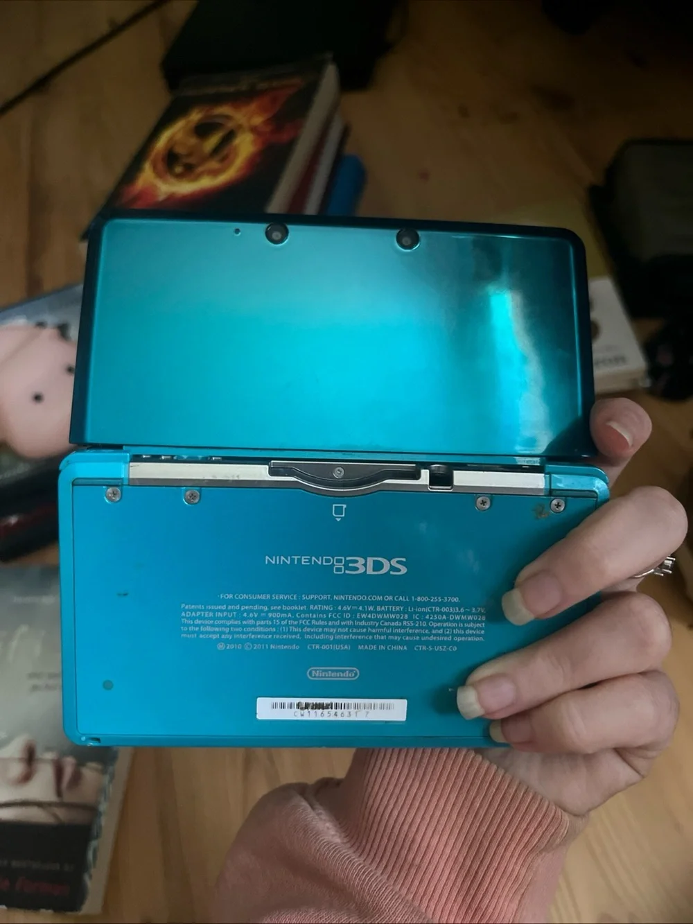 Nintendo 3DS console blue aqua(TESTED WORKS GREAT!)